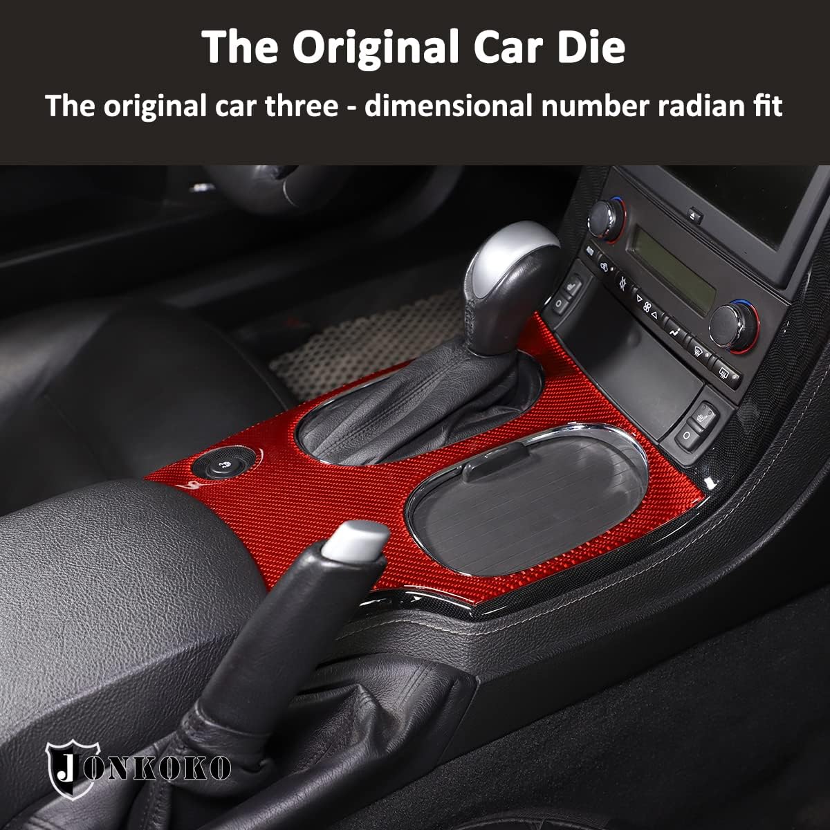 Pegatinas de fibra de carbono suave para coche, indicador de cambio central de automóvil, calcomanías para Chevrolet Corvette C6 2005-2013