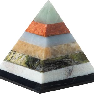 The Chrysalis Stone PirÔmide Inca multicolor de 7 capas  Tamaño 2.25 x 2 pulgadas  1 pieza  Cristales y piedras curativas, decoración de habitación, The Chrysalis Stone PirÔmide Inca multicolor de 7 capas  Tamaño 2.25 x 2 pulgadas  1 pieza  Cristales y piedras curativas, decoración de habitación,