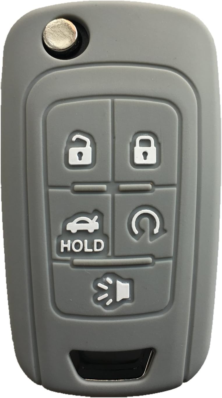 Funda de silicona para llavero de Chevy protector de control remoto sin llave de repuesto para Chevrolet Equinox Cruze Camaro Malibu Impala Sonic