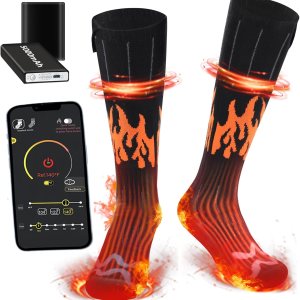 Heated Socks for Men Women – 2022 Upgraded Rechargeable Electric Heated Socks-Unisex Powered Cold Weather Heat Socks for Outdoor Riding Camping Heated Socks for Men Women – 2022 Upgraded Rechargeable Electric Heated Socks-Unisex Powered Cold Weather Heat Socks for Outdoor Riding Camping
