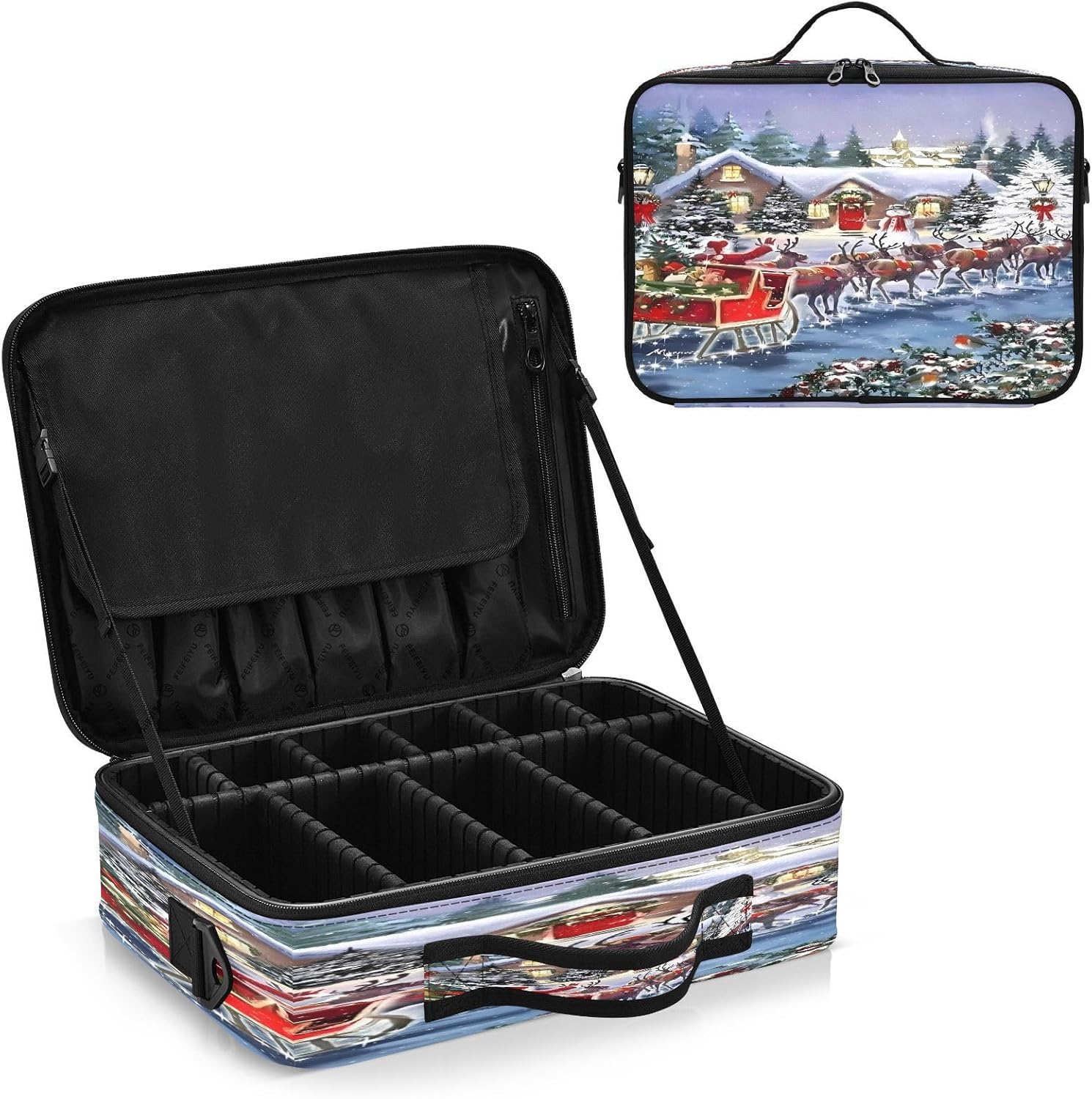 Red Sleigh cosmetic organizer bag make up travel bag make up bag medium makeup bag cosmetiquera de viaje para mujer men mens woman ladies teens male