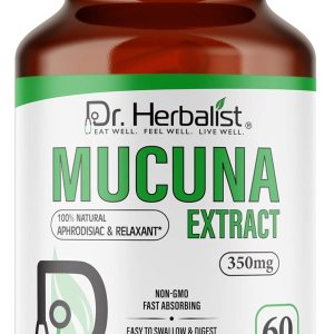 Dr. Herbalist Mucuna Extract 350mg – 60 cápsulas  Sin OMG  Absorción en ayunas  Vegetariano Dr. Herbalist Mucuna Extract 350mg – 60 cápsulas  Sin OMG  Absorción en ayunas  Vegetariano