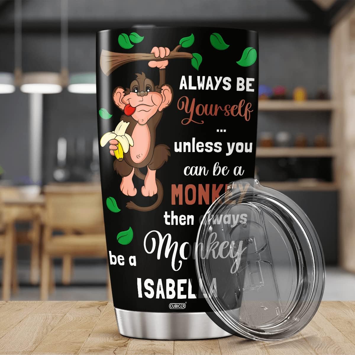 Vaso de café personalizado con tapa aislada, regalo de Navidad para mujeres y adultos, vasos de doble pared de acero inoxidable, accesorios