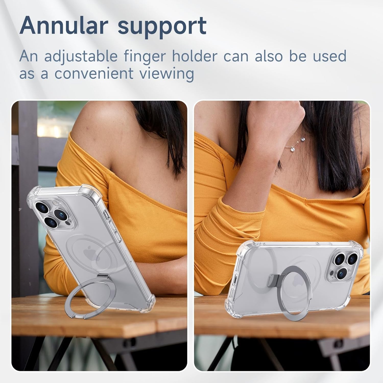 Magsafe – Funda transparente para iPhone 12 y iPhone 12 Pro con soporte magnético, protección militar contra caídas colorida compatible con
