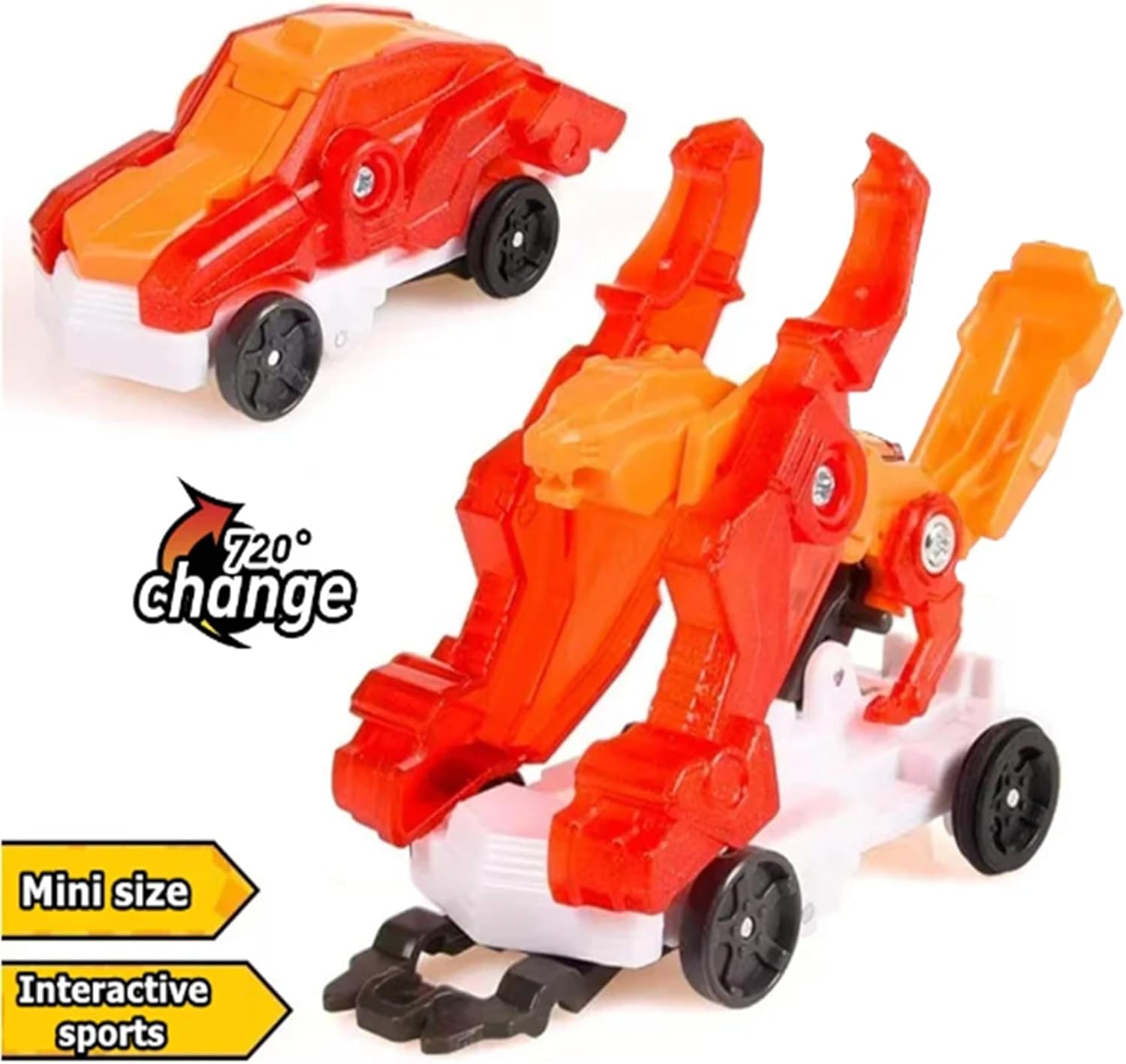 720 Flip & Morph – Coche de juguete, la colisión se transforma en un auto de velocidad de juguete, vehículos de juguete de cambio continuo (2PCSB)