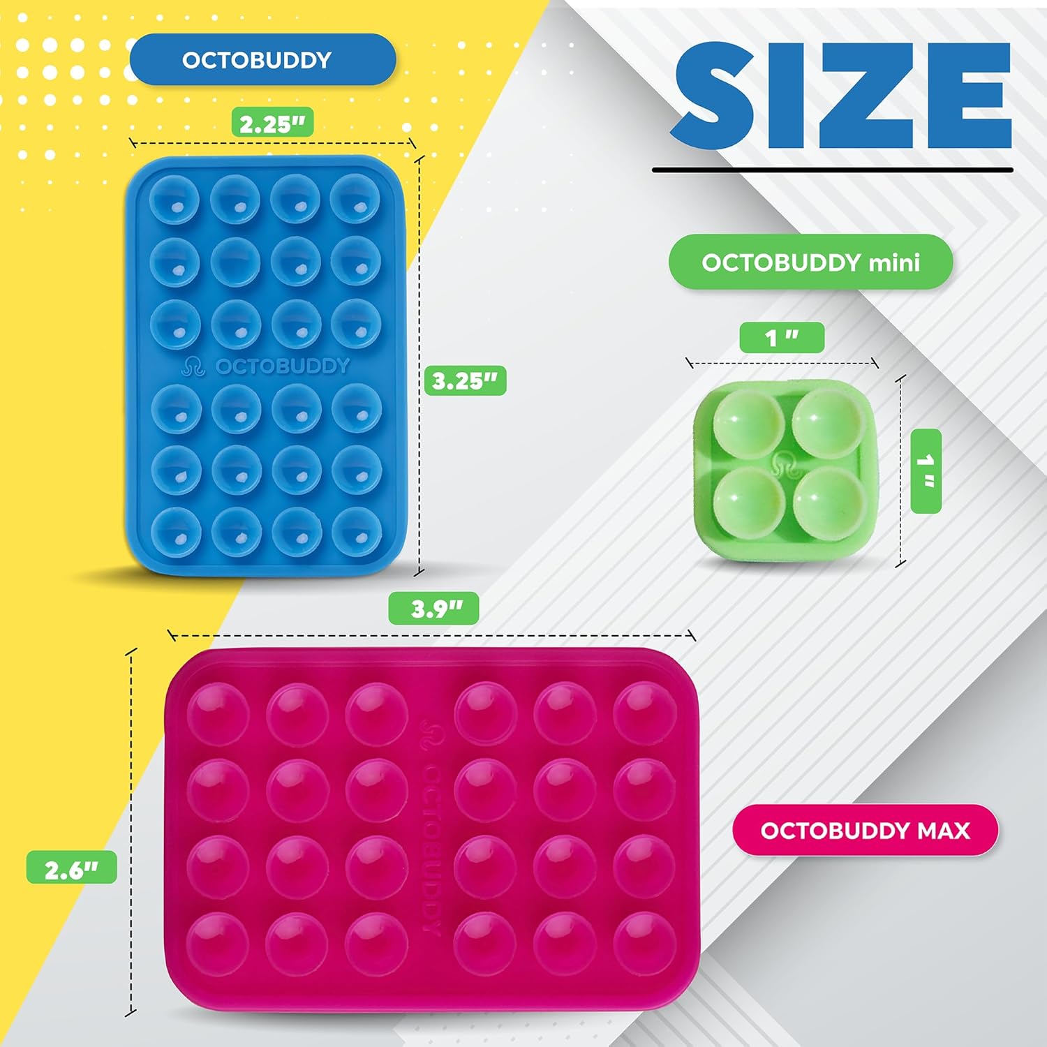 MAX – Funda adhesiva de silicona con ventosa para teléfono, manos libres, soporte de agarre fuerte para selfies y videos, duradera, fácil de usar,