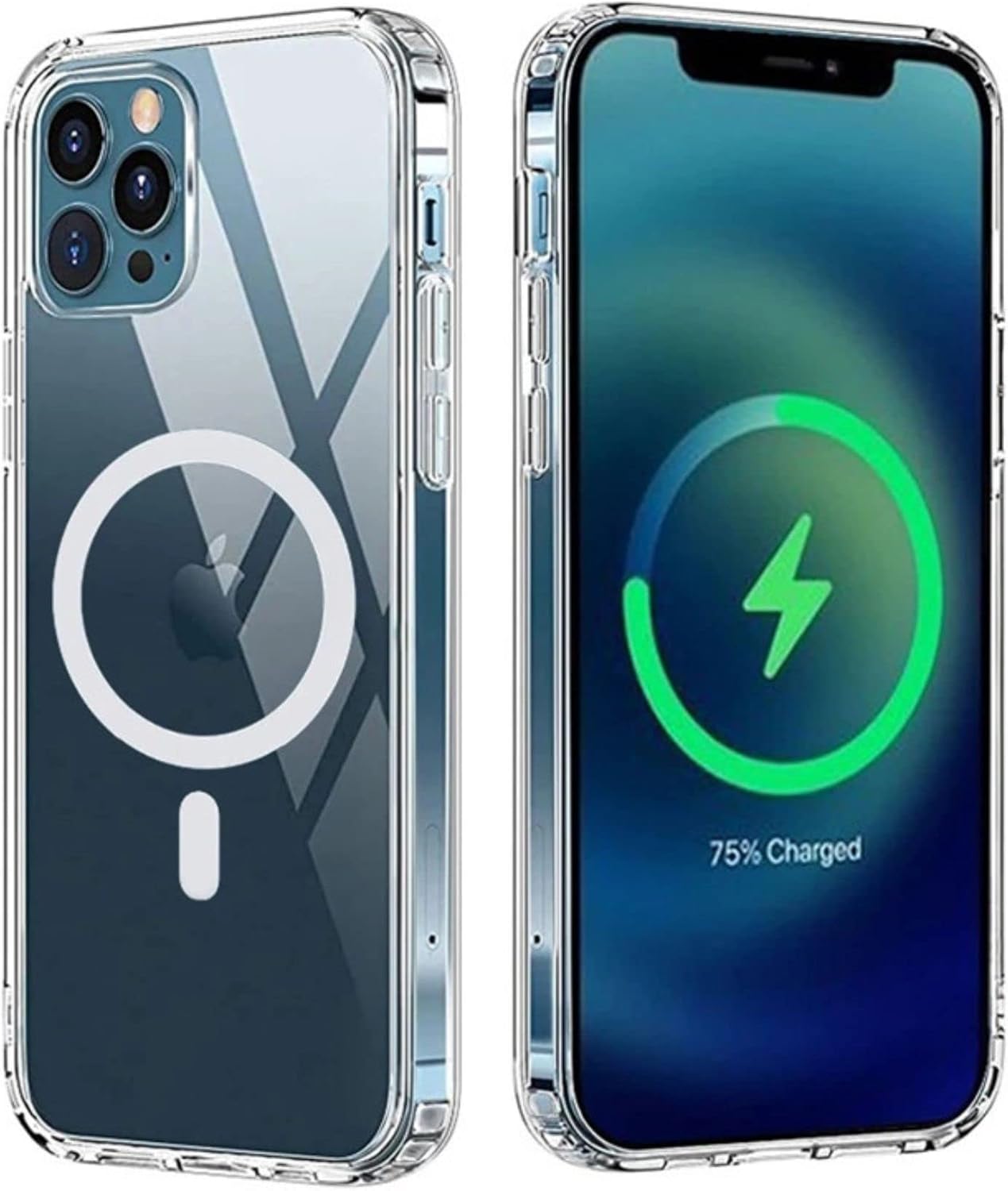 CASEFREAK Funda transparente para iPhone 13 Pro con anillo magnético, compatible con accesorios Mag-Safe, ajuste delgado, antiamarilleo, a prueba de