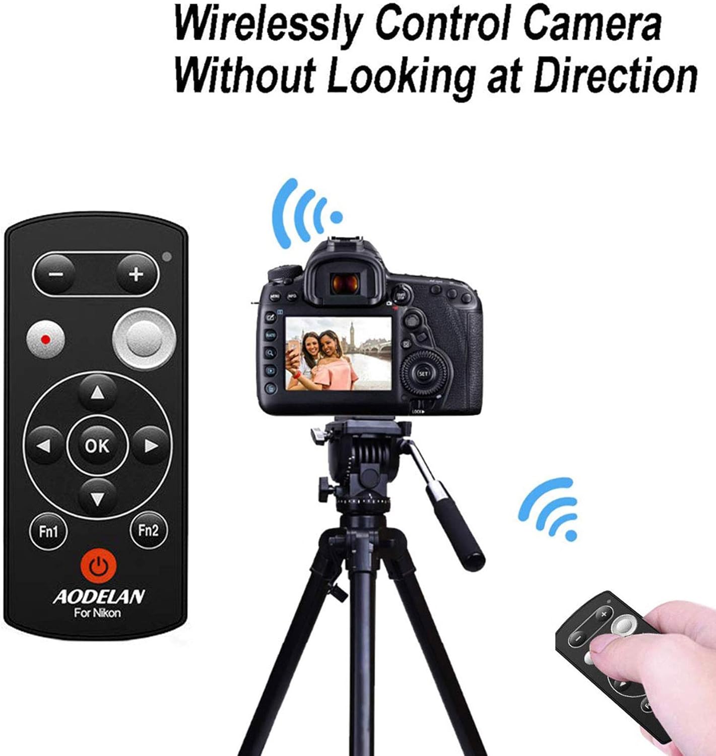 AODELAN Mando a distancia inalámbrico para Nikon COOLPIX P1000 Z50 B600 A1000 P950 Z50 Z6 II Z7 II Z fc Zfc Accesorios de repuesto ML-L7