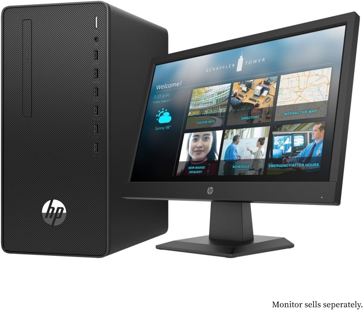 HP Escritorio Business Tower 290 G4, procesador Intel 6-Core i5-10400, 16 GB de RAM, SSD PCIe de 1 TB, Wi-Fi, DVD-RW, teclado y mouse con cable,