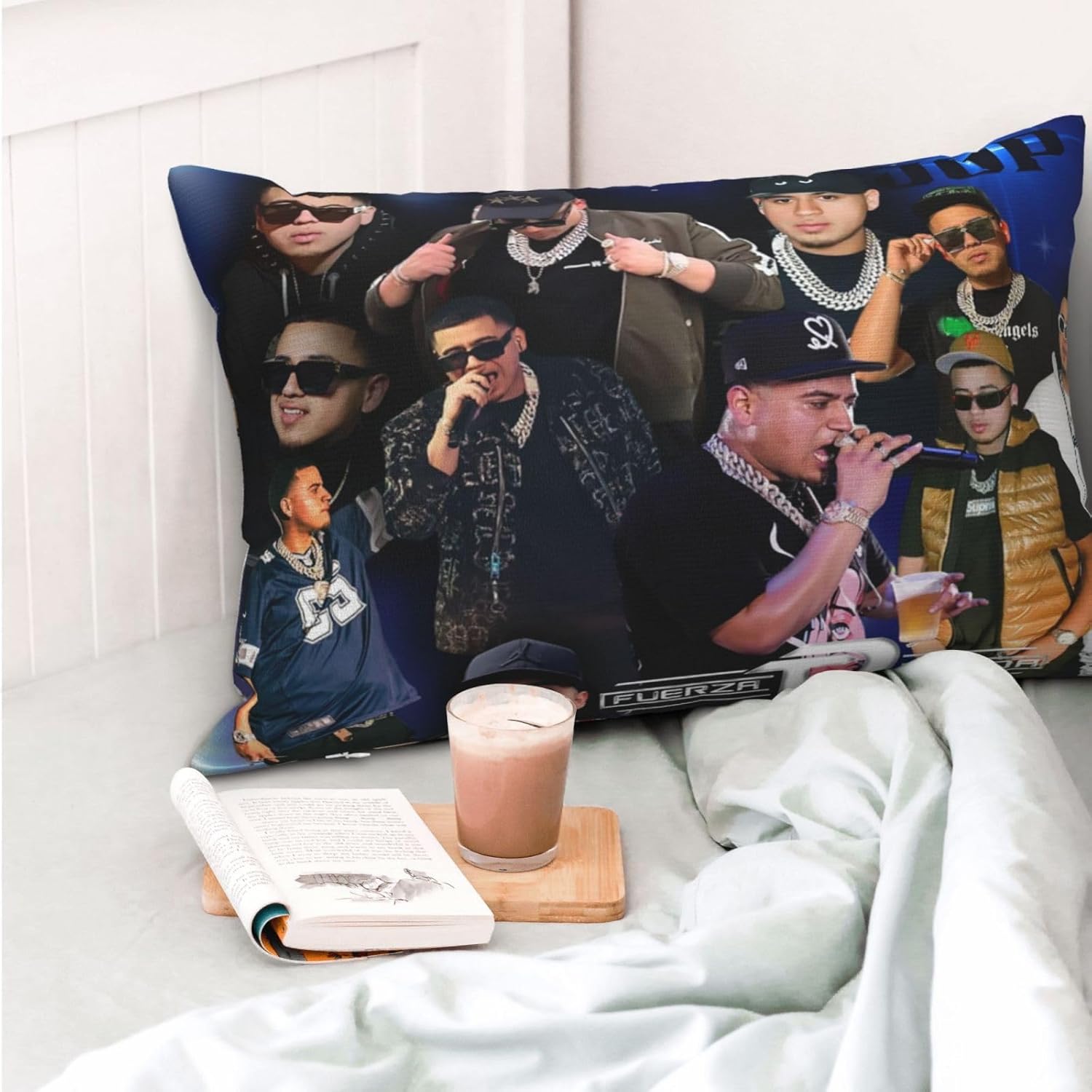 OBLUE Fuerza Singer Regida Band – Fundas de almohada de 20 x 30 pulgadas, funda de almohada para exteriores para decoración de sofá