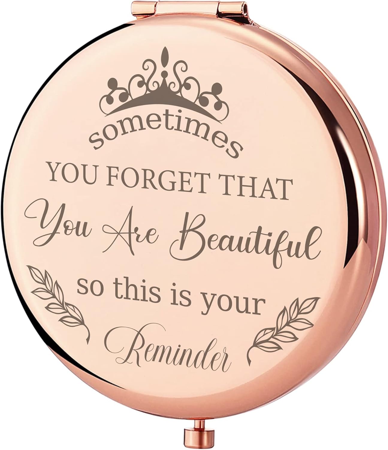 Espejo compacto de regalo para mujer, espejo compacto de oro rosa, regalos inspiradores para mamáhijasobrinatíahermanaamigasprofesorascompañeras de