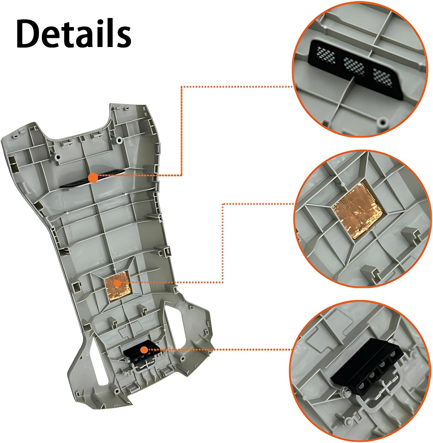 ZWLLKJGS Carrocería superior cubierta cubierta piezas de reparación para Dji Mini 3 Drone Accesorios de repuesto originales (carcasa superior)