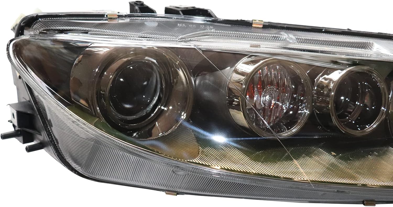 TBVECHI Para 2006 2007 2008Mazda 6 montaje de faros delanteros halógenos reemplazo del lado del pasajero derecho, lente transparente de carcasa