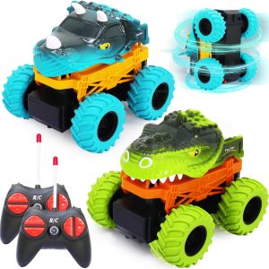 SCKTYZS Auto a control remoto para niños de 3 a 5 años, de 4 a 6 años, juguetes de dinosaurios para niños, camión monstruo, autos de control remoto SCKTYZS Auto a control remoto para niños de 3 a 5 años, de 4 a 6 años, juguetes de dinosaurios para niños, camión monstruo, autos de control remoto