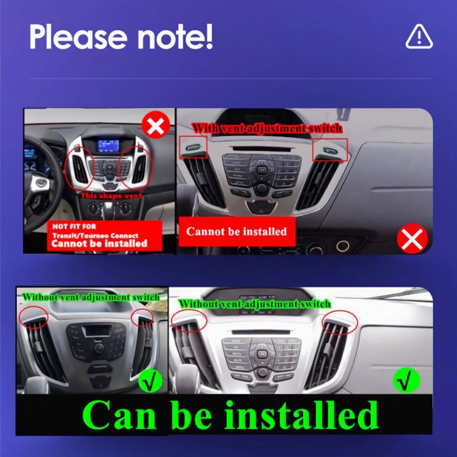 Android 13.0 Doble DIN reproductor de radio estéreo para coche para Ford Transit 2013-2019 9 pulgadas HD pantalla táctil receptor de audio para