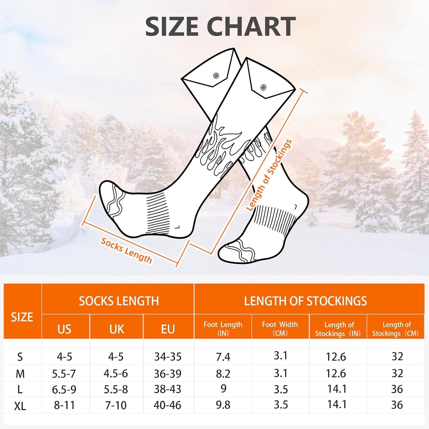 Heated Socks for Men Women – 2022 Upgraded Rechargeable Electric Heated Socks-Unisex Powered Cold Weather Heat Socks for Outdoor Riding Camping