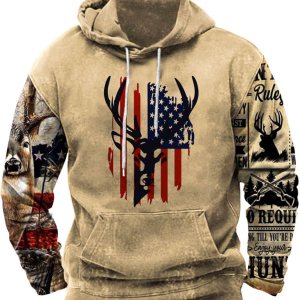 Sudadera con capucha para hombre con estampado de bandera americana, 4 de julio, patriótica de manga larga, sudadera con capucha Sudadera con capucha para hombre con estampado de bandera americana, 4 de julio, patriótica de manga larga, sudadera con capucha