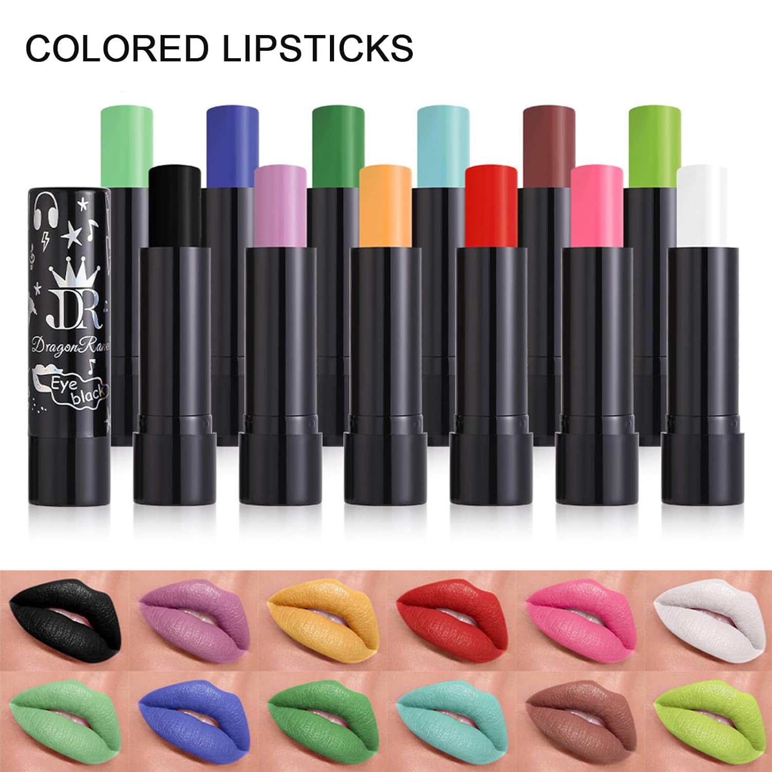 Tubo de lápiz labial rosa mate, a prueba de manchas, de larga duración, mate, aterciopelado, de color intenso y atrevido, lápiz labial mate de alta