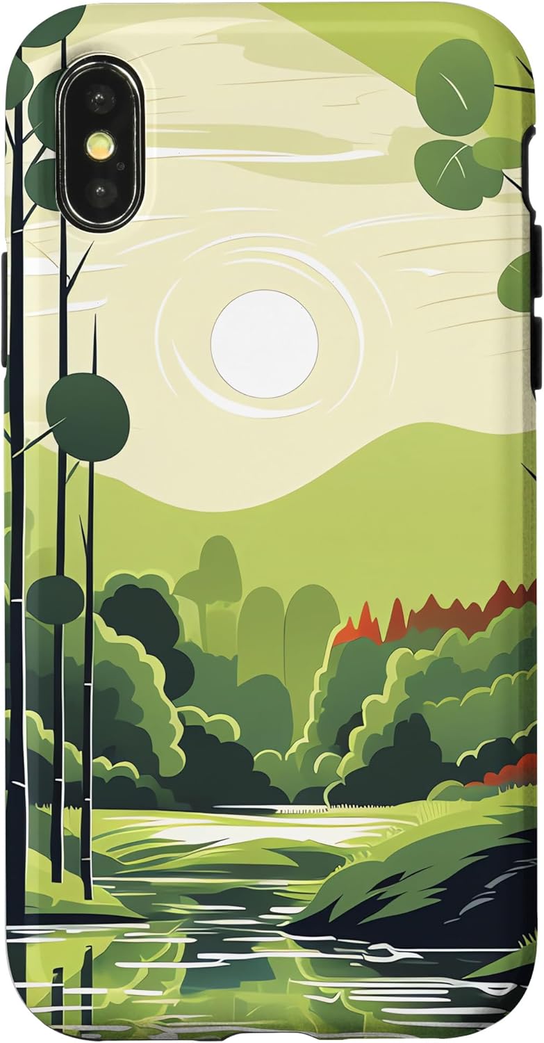 iPhone XXS Bamboo Radiance Nature’s Chromatic Brilliance Shines Case