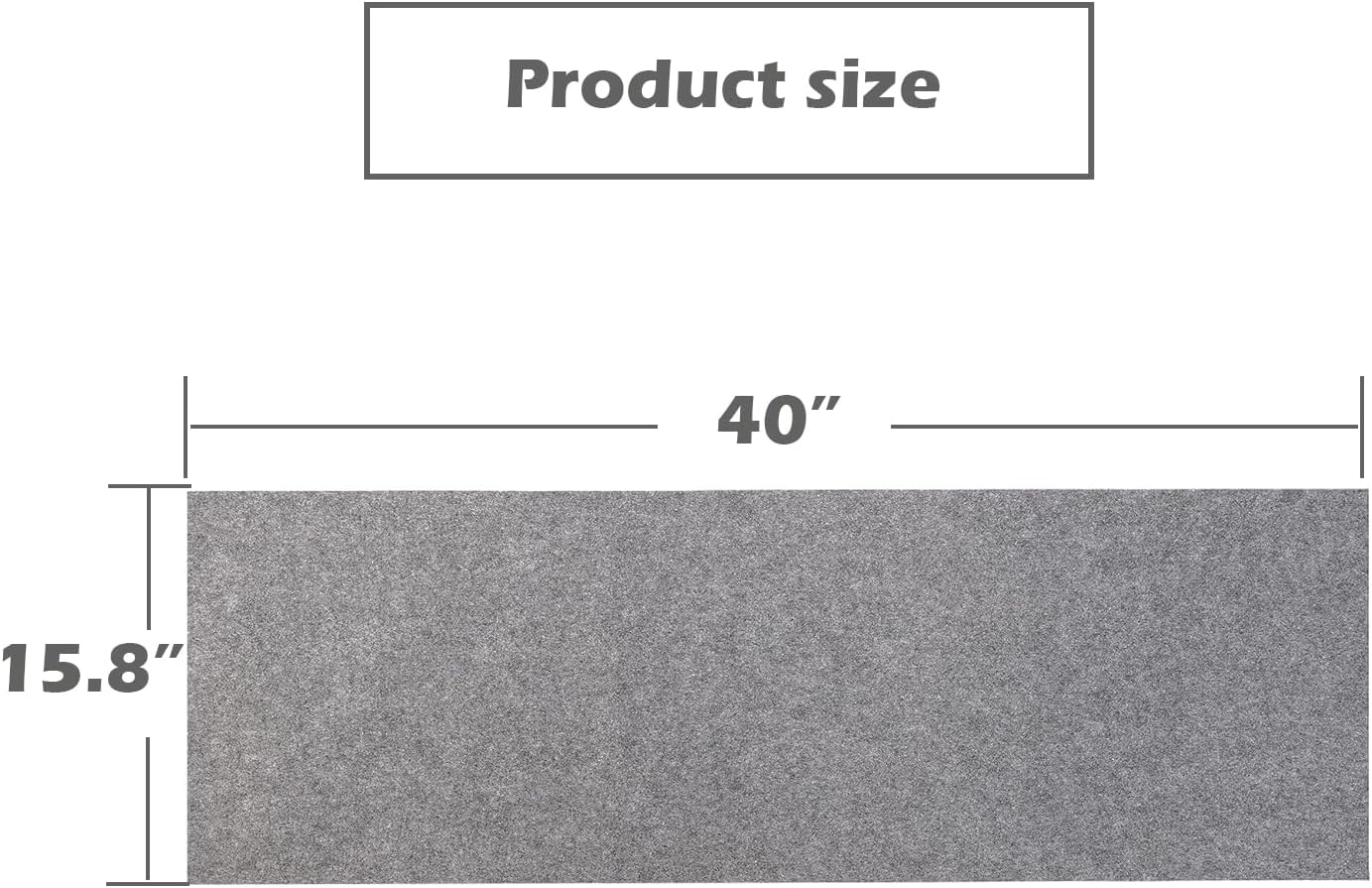 Treasborn Tapete de fieltro autoadhesivo para gatos, estantes antideslizantes, piezas de repuesto para árbol de gato, 40 x 15.8 pulgadas, accesorios