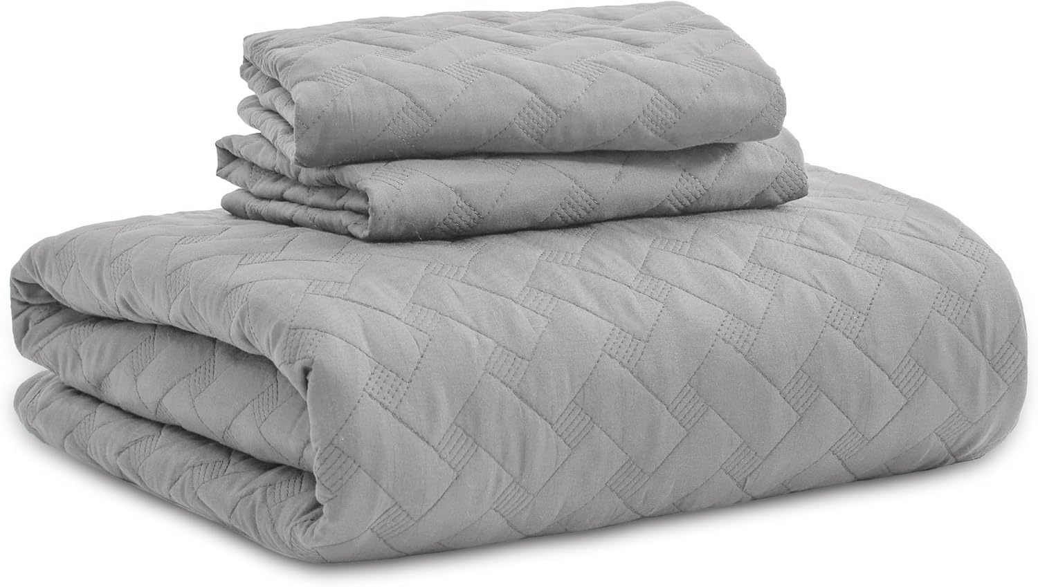 Bedsure – Juego de edredón de tejido liso tipo cesta G0 90×96 US
