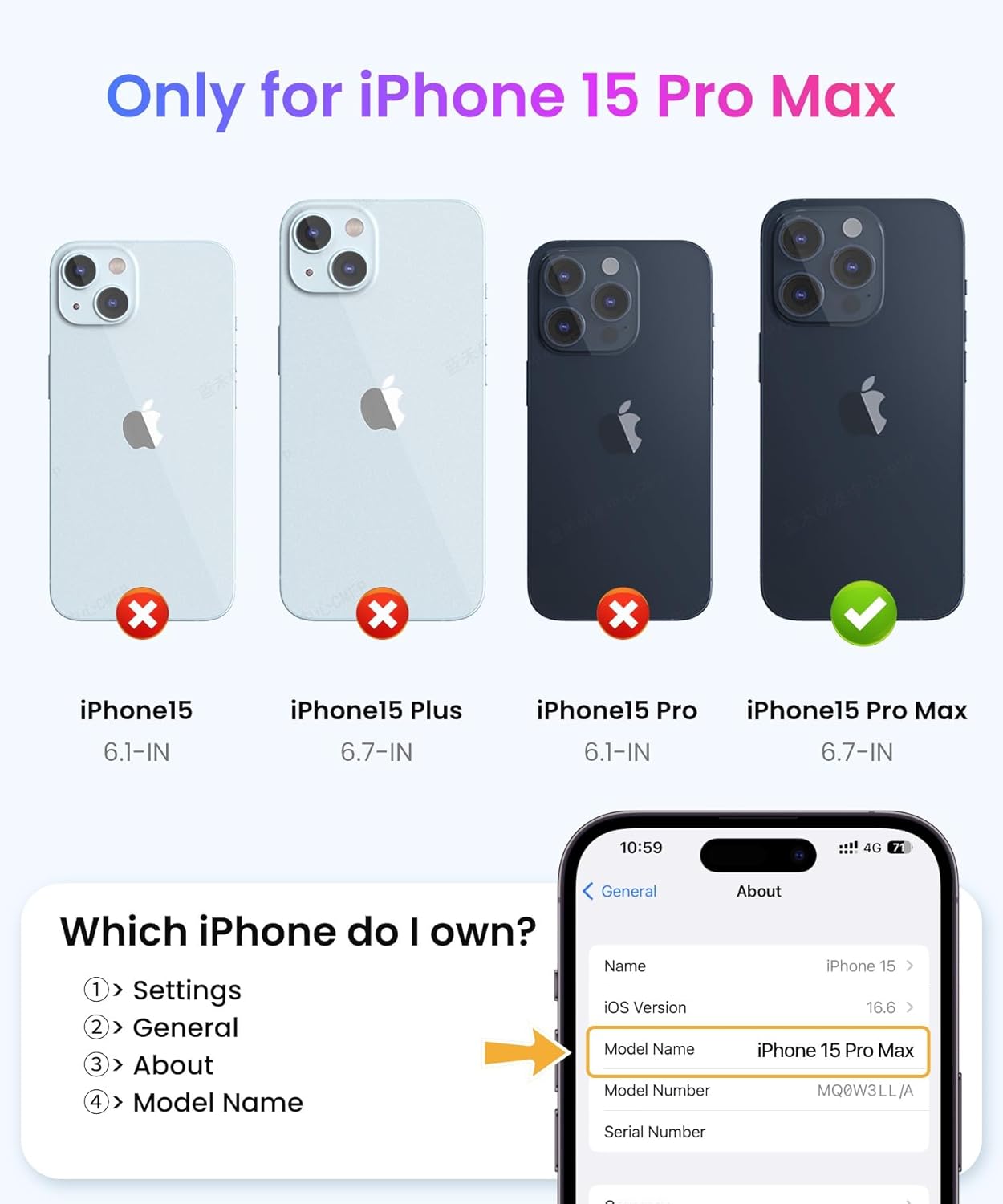 Danmus Anillo magnético de rotación de 360 mejorado para iPhone 15 Pro Max, compatible con MagSafe con soporte y soporte de anillo, protección