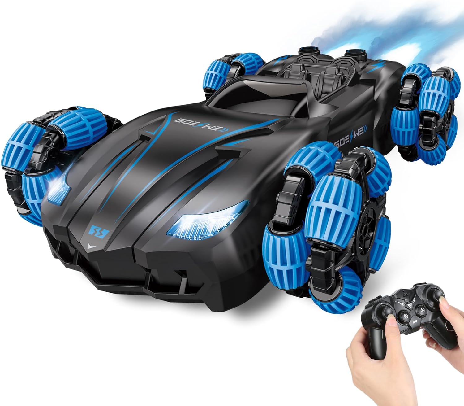 Auto de control remoto para niños 8-12 RC Drift Car  Doble pulverización  Rotación de 360 grados  Juguetes de oruga RC 116 al aire libre para niños
