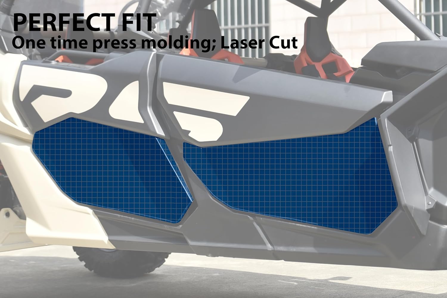 SAUTVS Paneles de puerta inferiores de aluminio para Can Am Maverick X3 Max, insertos de media puerta inferior de aluminio para accesorios Can-Am