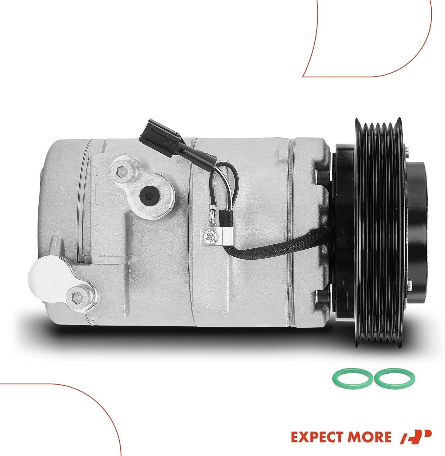 A-Premium Compresor de aire acondicionado con embrague compatible con Hyundai Santa Fe 3.5L 2003-2006, XG300 2001-2001, XG350 2002-2005, Kia Amanti