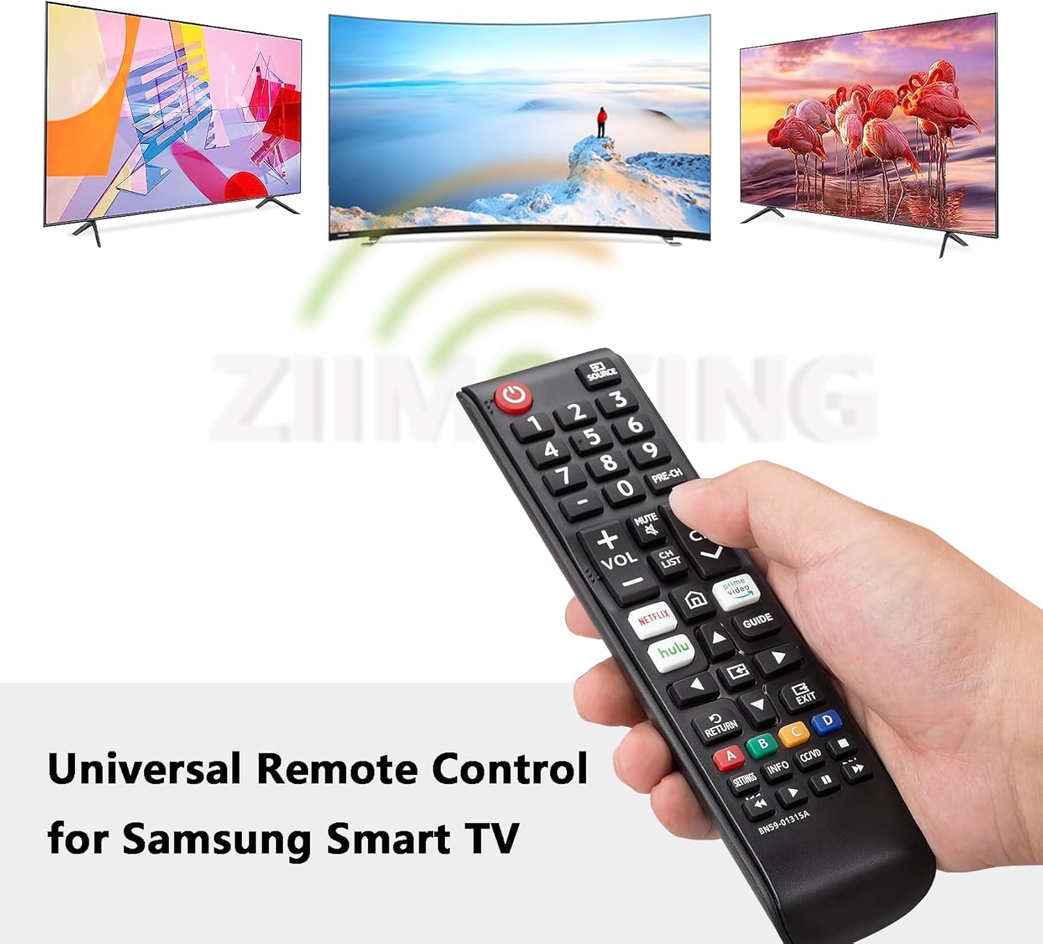 Paquete de 2 BN59-01315A repuesto para todos los controles remotos de TV Samsung, repuesto compatible con todos los controles remotos LED LCD HDTV
