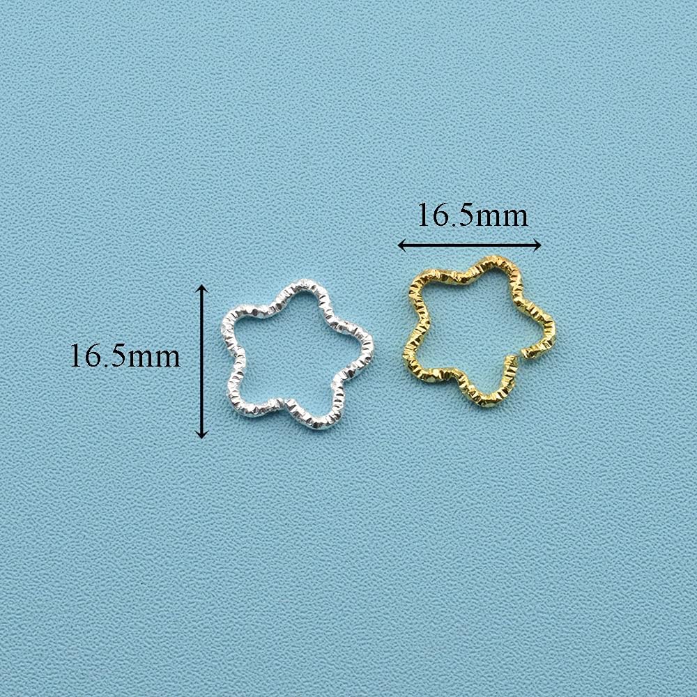 HAO PRO Anillo de salto de estrella de 0.650 in de diámetro, aspecto elegante que evita los bordes afilados que se mantienen cerrados, seguros,
