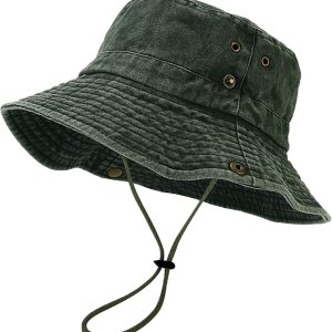 Unisex Cotton Boonie Hat Summer Outdoor Packable Fishing Bucket Hat Beach Sun Hat with String for Women Men Unisex Cotton Boonie Hat Summer Outdoor Packable Fishing Bucket Hat Beach Sun Hat with String for Women Men