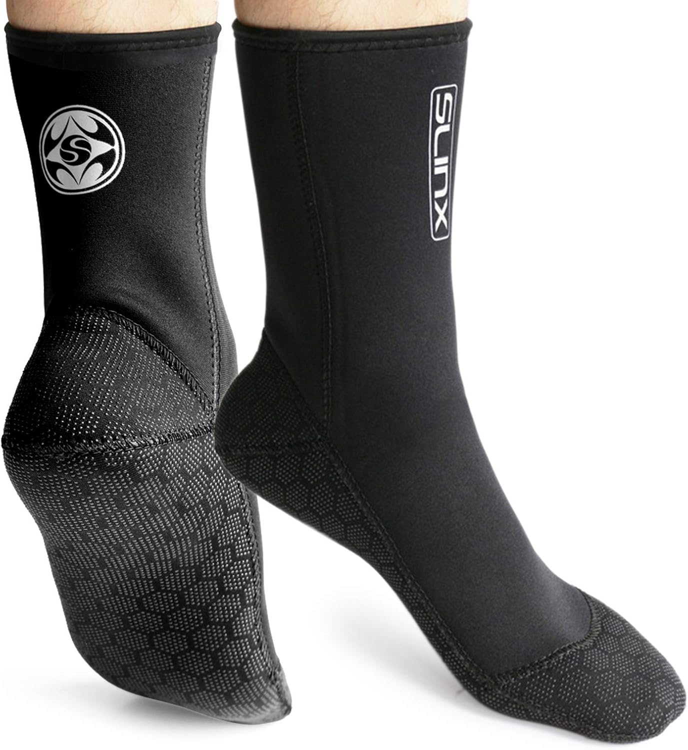Dizokizo Calcetines de neopreno de 0.118 pulgadas (0.118 in), calcetines térmicos antideslizantes para hombres y mujeres, snorkel, natación, surf,