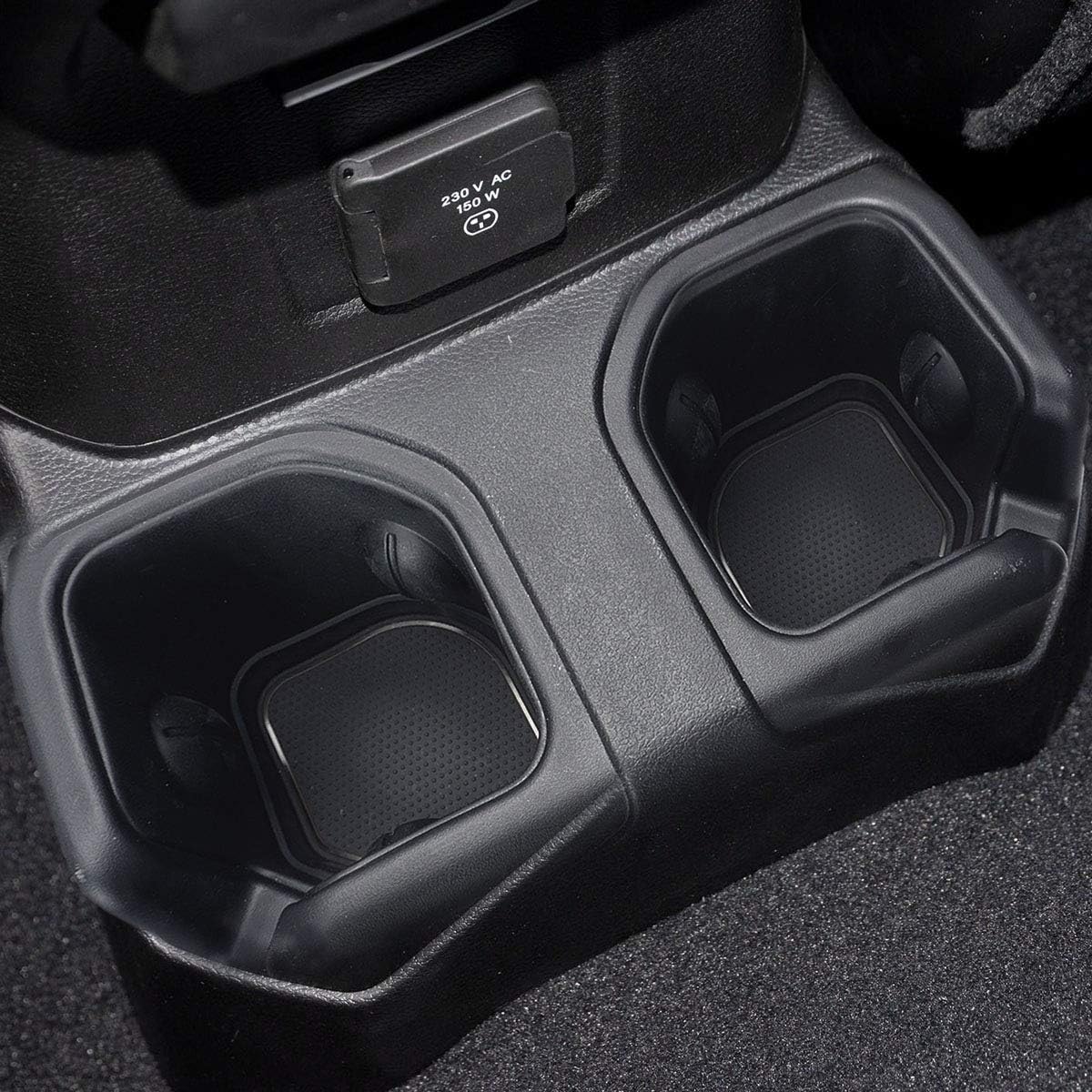 Auovo Auto Cup Holder Insertos Coaster para Wrangler JL JLU 2018 2019 Copa Mat Pad Interior Accesorios Decoración