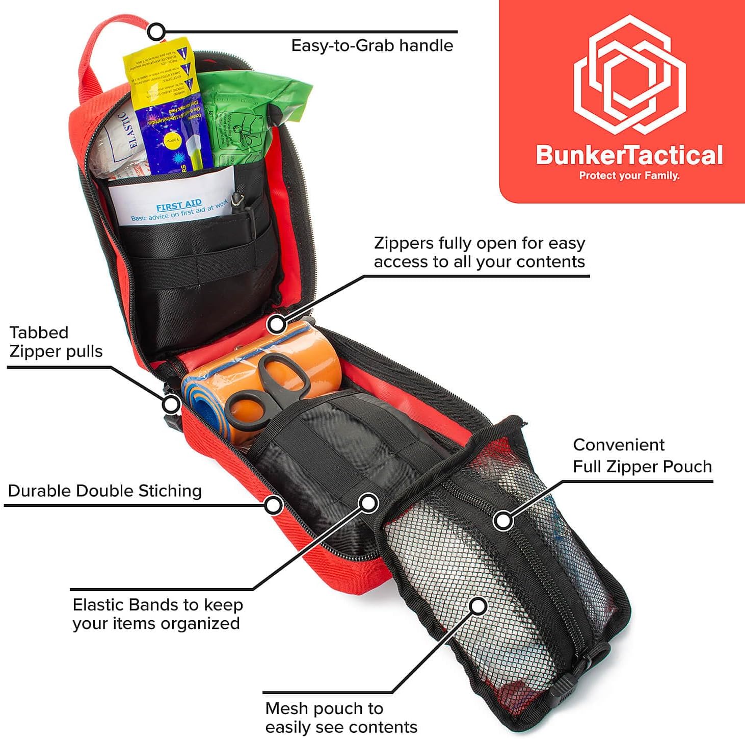 Kit de primeros auxilios de supervivencia de 90 piezas