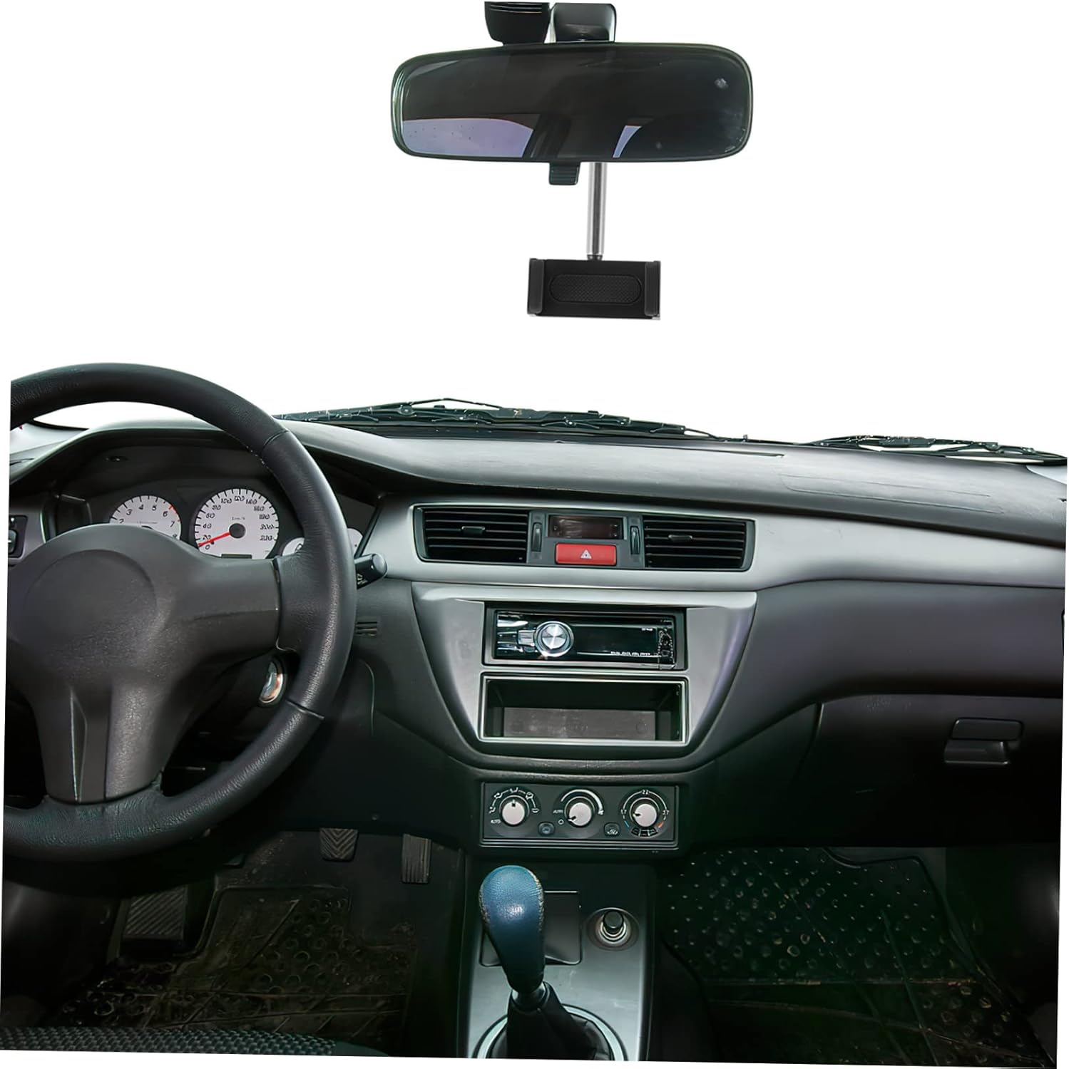 IMIKEYA 4 Pcs Car Phone Holder Rear View Mirror Cell Phone Holder Rearview Mirror Phone Holder Adjustable Phone Holder Navigation Holder Phone Mount