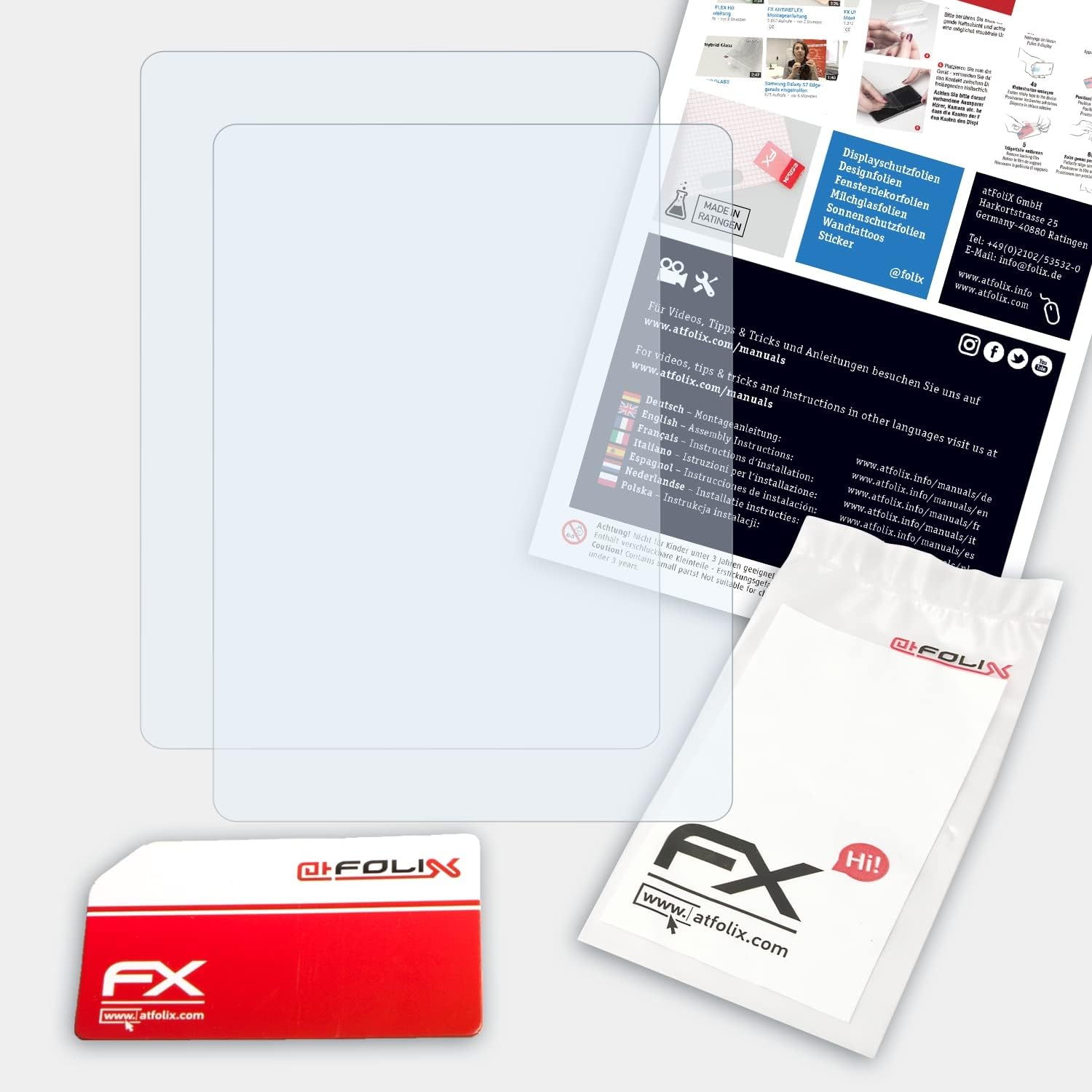 Película protectora de pantalla compatible con Autel MaxiSys Ultra, película protectora FX ultra transparente (2X)