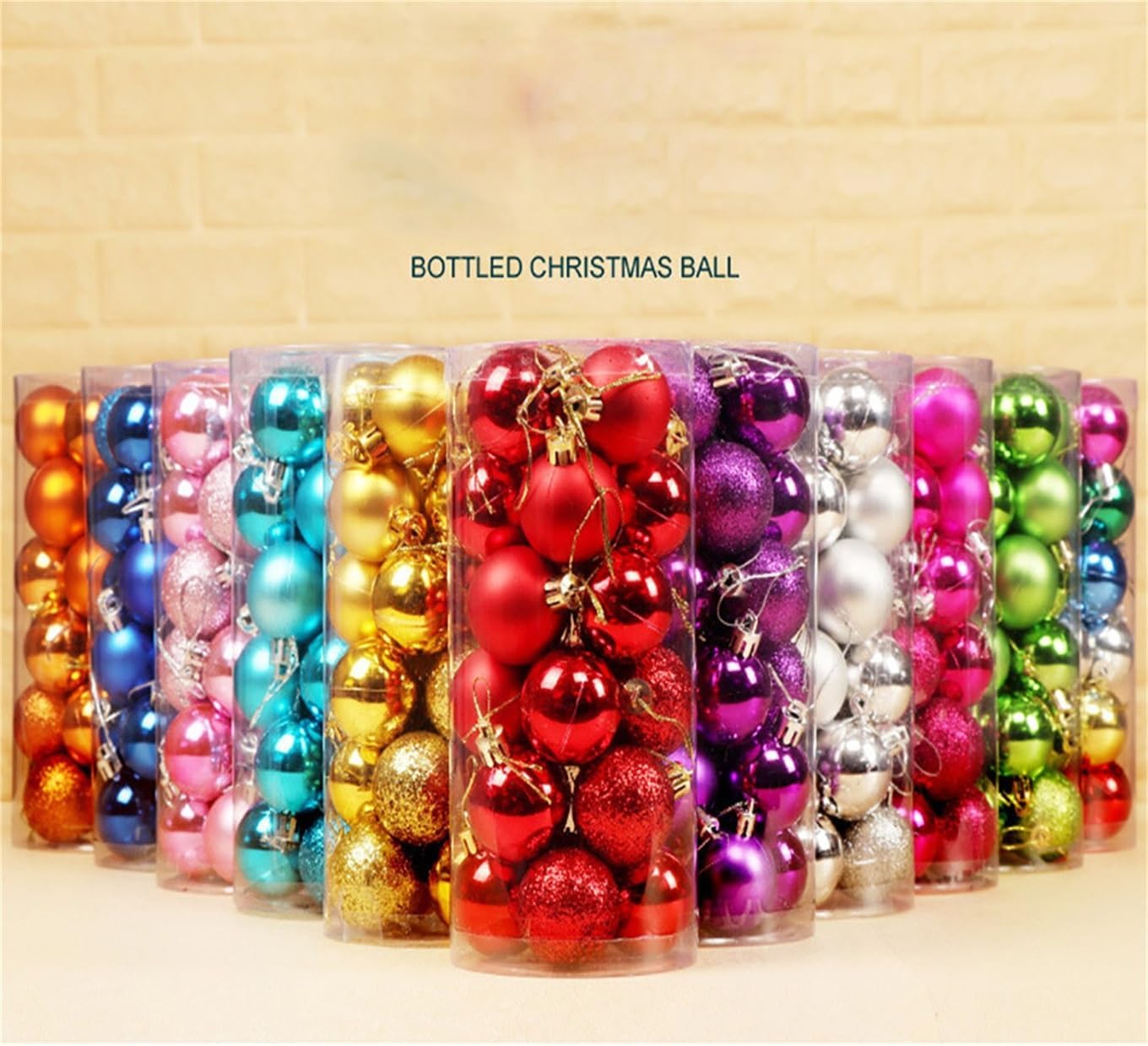 24 adornos de bola de Navidad de 2.36 pulgadas para decoración del árbol de Navidad, juego de bolas de Navidad inastillables para Navidad,