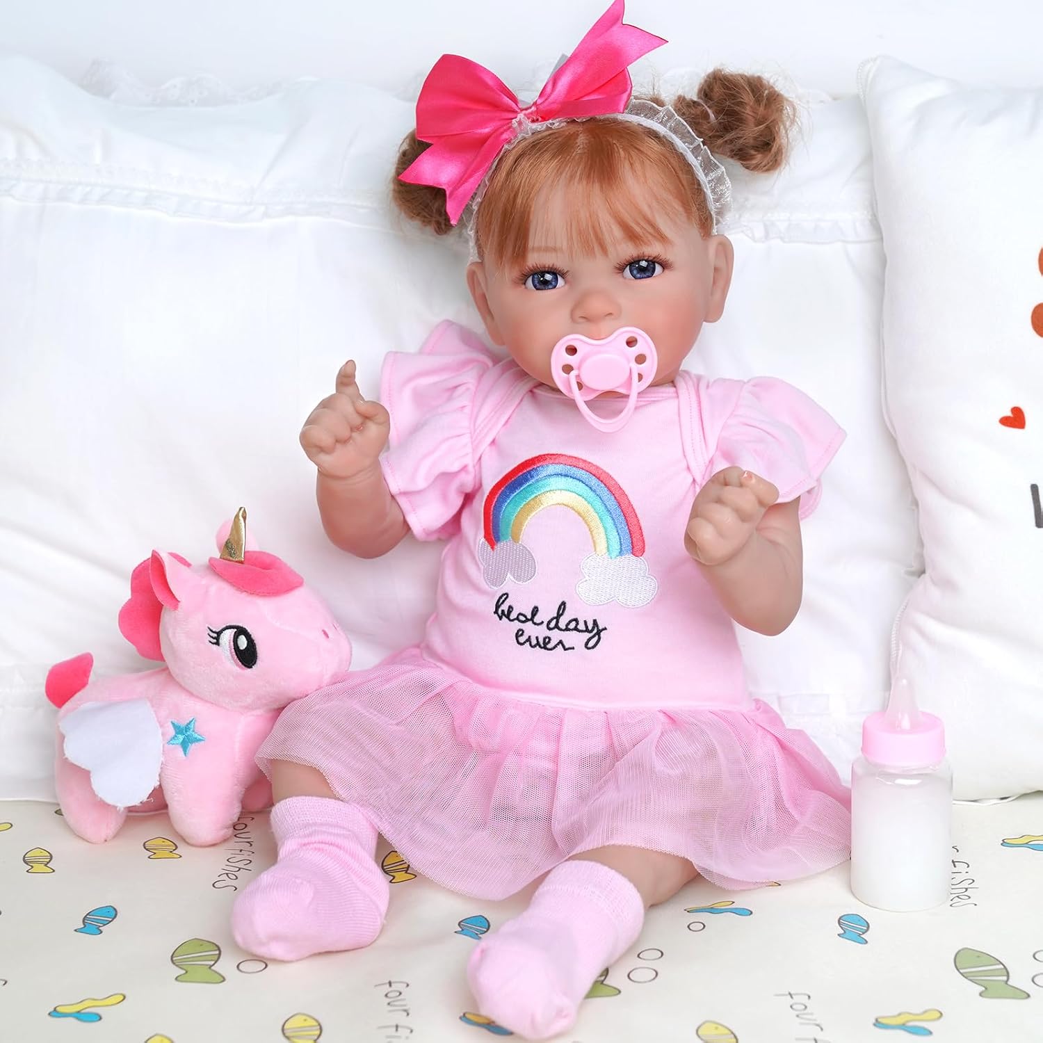 BABESIDE 13 piezas de ropa de muñeca Reborn con moisés para muñecas de 17 a 22 pulgadas, ropa de muñecas de bebé, accesorios de atuendo para muñeca