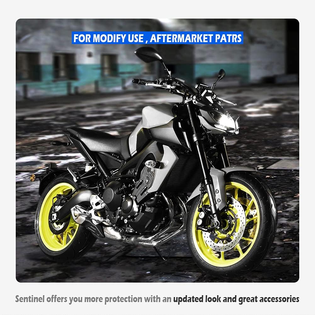 Cubierta de panel lateral para tanque de combustible para motocicleta, compatible con Y-amaha MT09 MT 09 MT-09 2017 2018 2019 2020 Accesorios Kit de