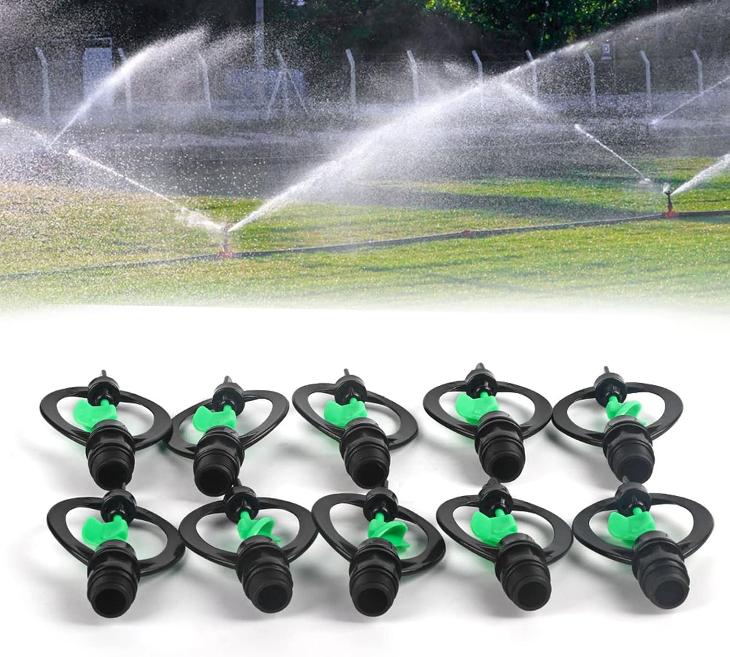 Fydun 10Pcs Plastic G12in Sp Sprinkler Rain Shaped Nozzle Agricultural Irrigation 10Pcs Plastic G12in Sp for Family