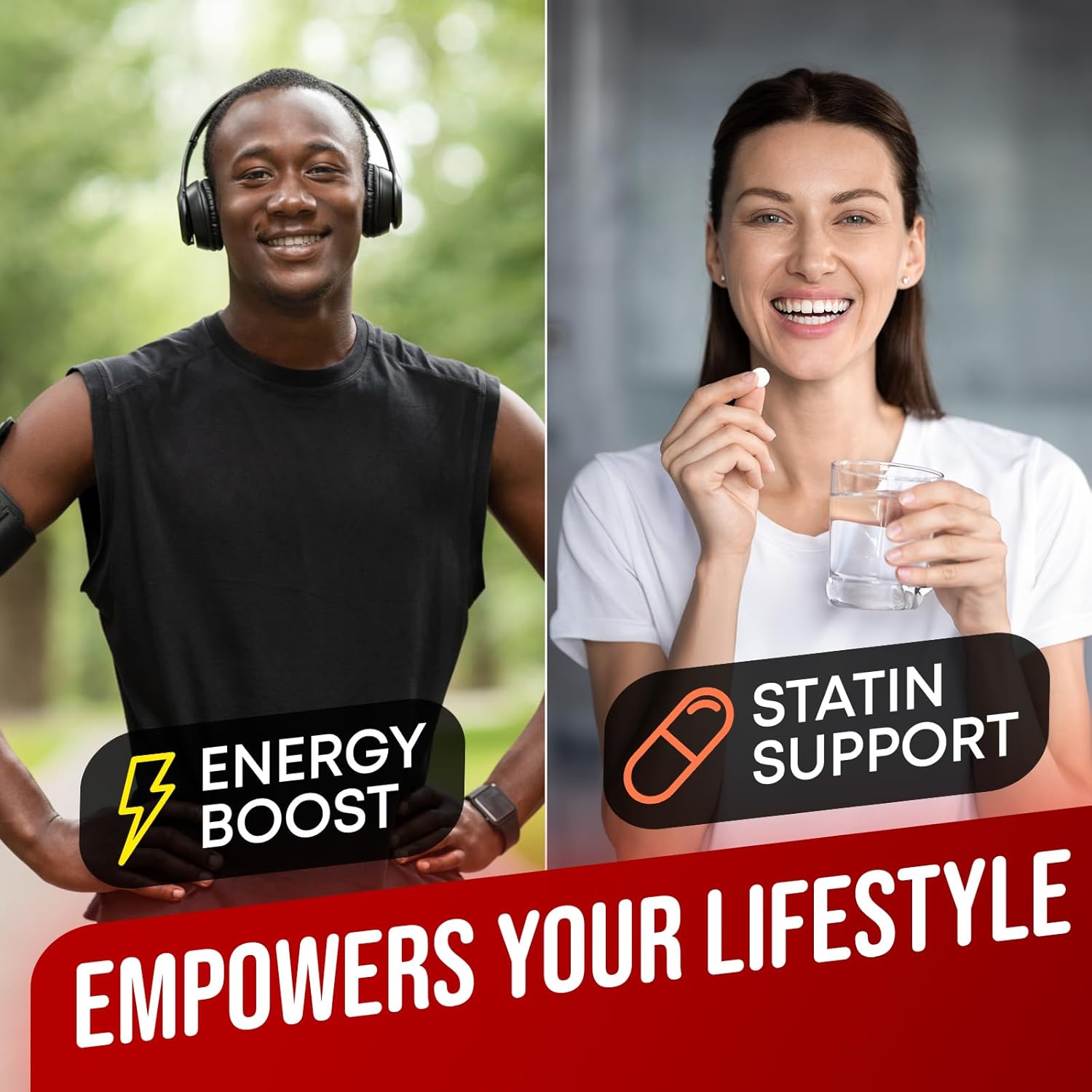 CoQ10 de alta absorción 500 mg – Suplemento Co Q 10 120 cápsulas blandas para la salud del corazón y la producción de energía – Suplementos