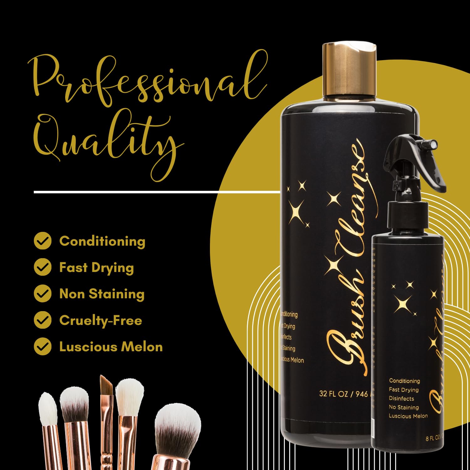 LM L Makeup Brush Cleanse – Limpiador de secado rápido y limpieza profunda para brochas de maquillaje, aplicadores y soplos de polvo, limpieza
