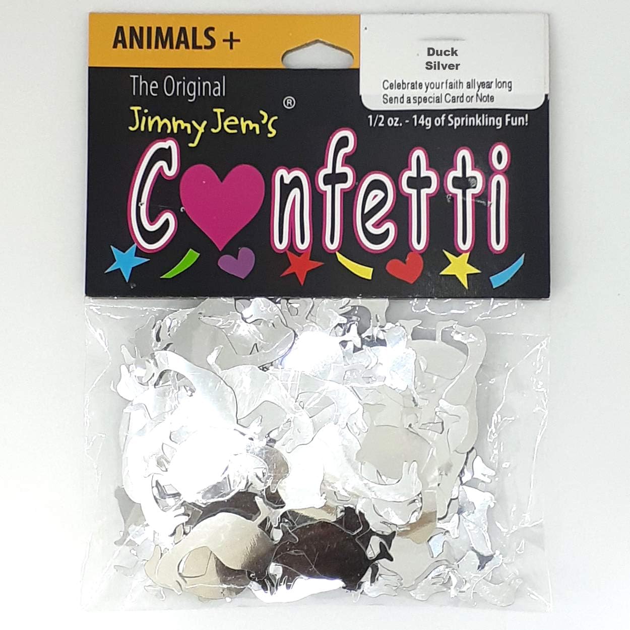Confeti Duck Silver – Paquete al por menor #9719 QS0