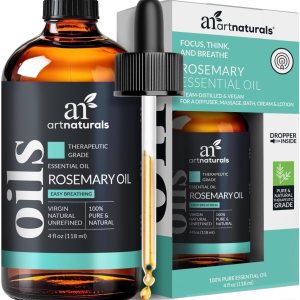 Artnaturals Aceite esencial de romero de 4 onzas, aceites de rosa maría 100 % puros, grado terapéutico, mejor para el crecimiento del cabello, Artnaturals Aceite esencial de romero de 4 onzas, aceites de rosa maría 100 % puros, grado terapéutico, mejor para el crecimiento del cabello,