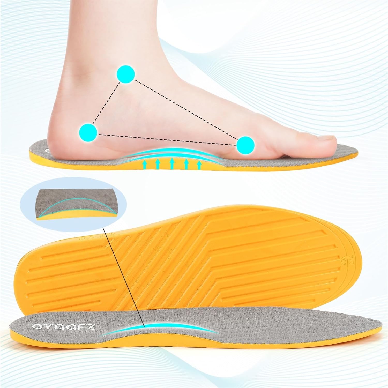 Plantillas de supinación para piernas OX, piernas arqueadas, plantillas ortopédicas para mujeres y hombres plantillas de cuña de talón lateral de