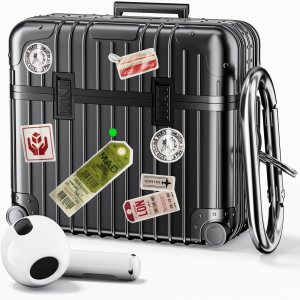 V-MORO Fundas para Airpods de 3 generación 2021, bonita funda para Airpods 3, funda de carga inalámbrica para hombres y mujeres, con llavero, V-MORO Fundas para Airpods de 3 generación 2021, bonita funda para Airpods 3, funda de carga inalámbrica para hombres y mujeres, con llavero,