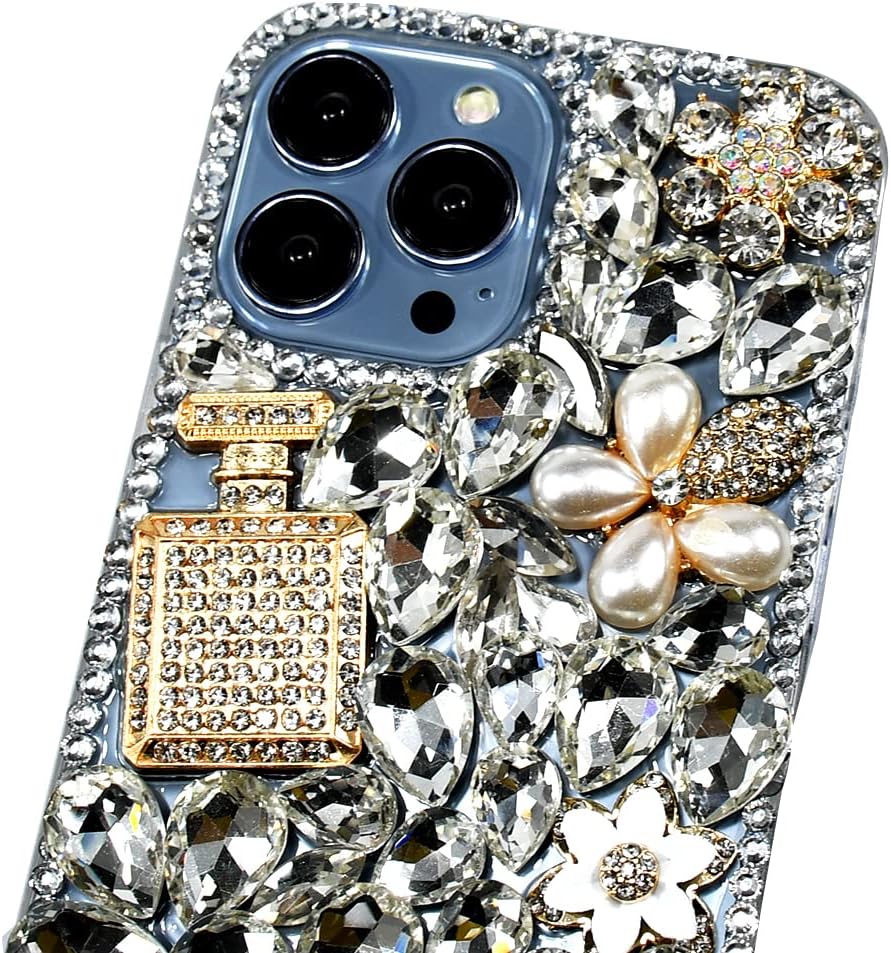 Funda para Samsung Galaxy S23 para mujer con diamantes de imitación brillantes, funda de lujo con purpurina para Galaxy S23, bonita funda para niñas