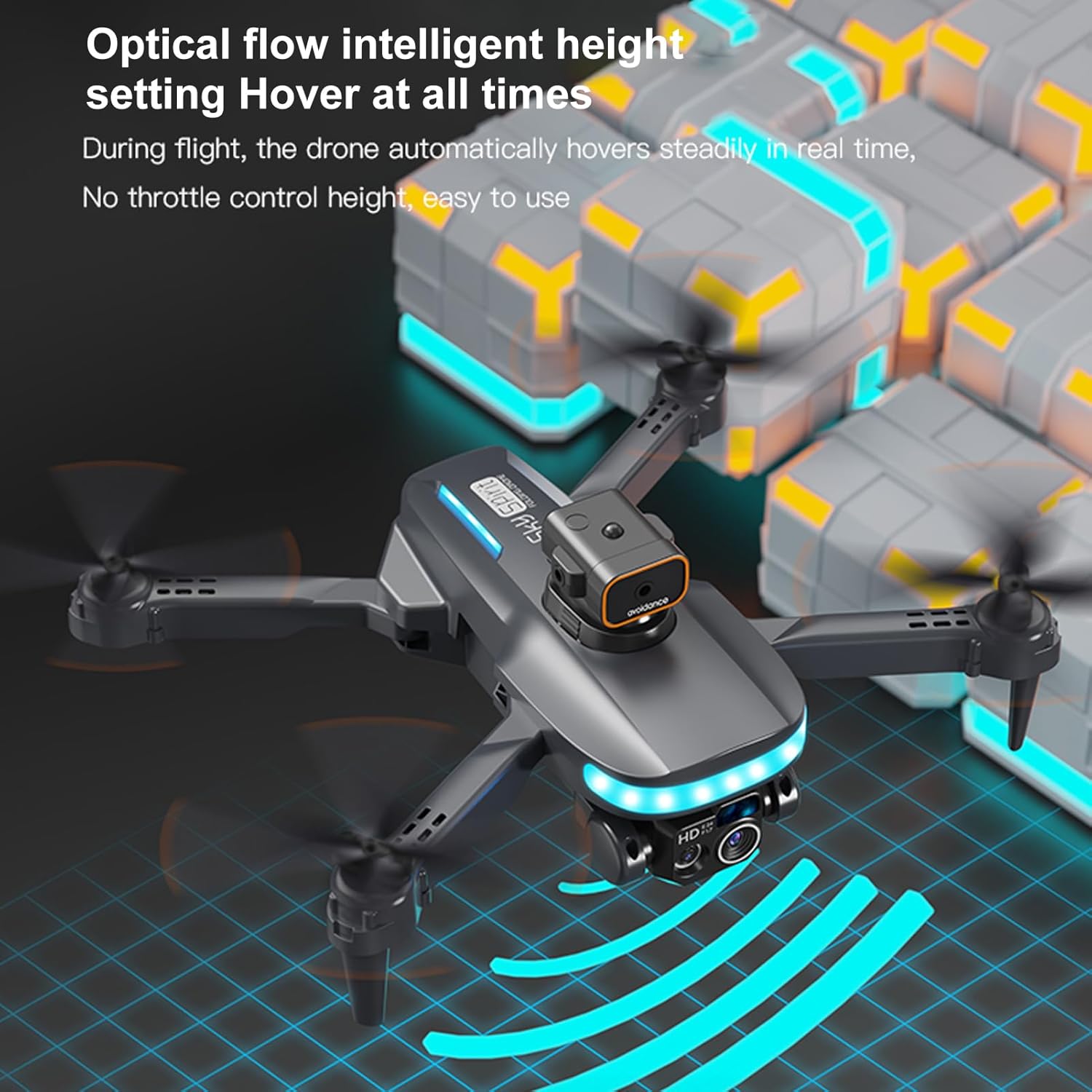 GoolRC Drone de control remoto con cámara 720P Cámara dual Evitación de obstáculos WiFi FPV Bolsa de almacenamiento Paquete Trayectoria Vuelo Gesto