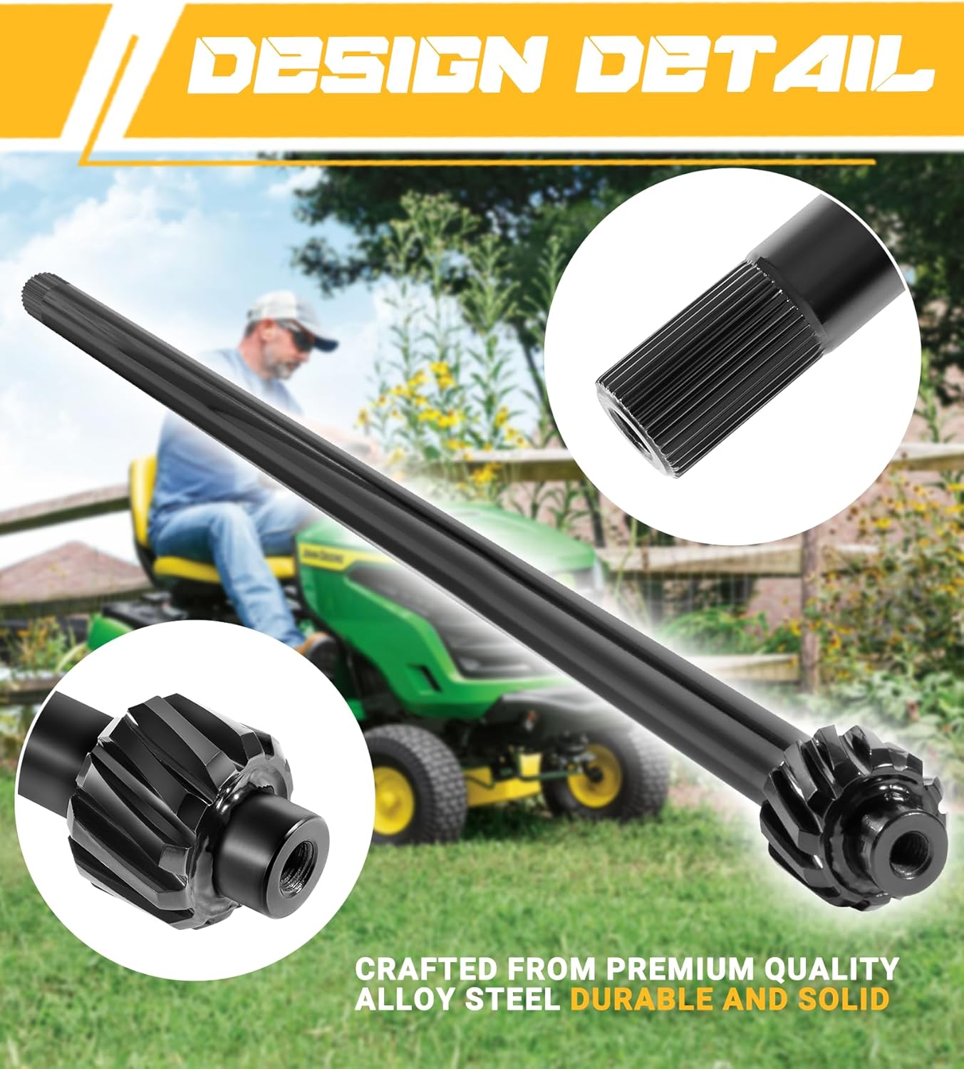 Camoo Eje de dirección para MTD 738-0919B, 738-0919A, 738-0919, 753-04517, 76-044 para Troy Bilt TB42 TB46
